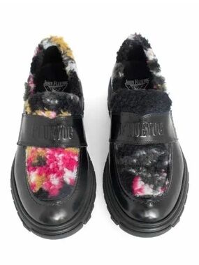 John Fluevog Linggo Leather Loafers With Logo